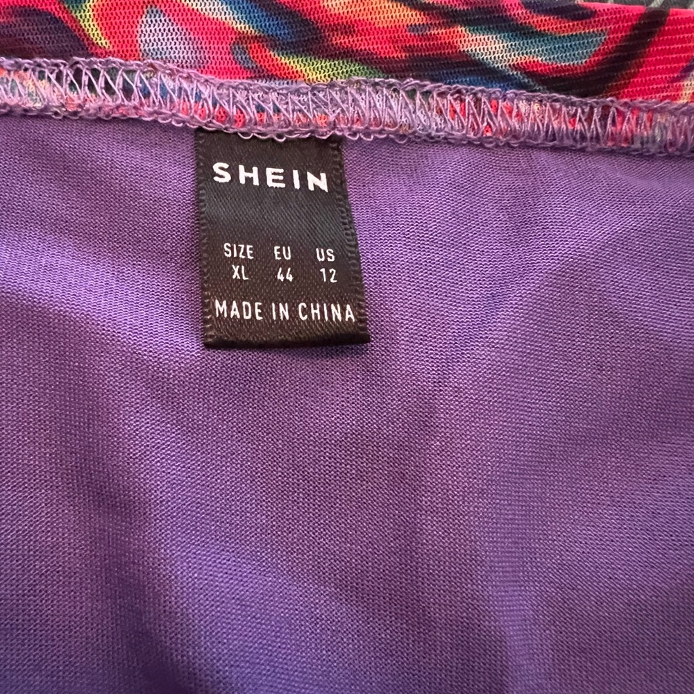 Colorful Abstract Mini Skirt - Picture 4 of 4